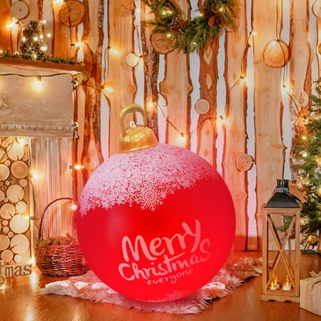 

Usmixi Holiday Saving 60CM Outdoor Christmas Inflatable Decorated Ball Giant Christmas Inflatable Ball Christmas Tree Decorations With Lamp