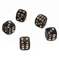 thumbnail image 1 of 5 dados de 18 mm y 0,7 pulgadas, dados de 6 caras, cubos con puntos y esquinas redondeadas, juguetes para juegos de mesa, plateados, 1 of 5