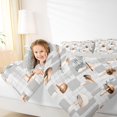 thumbnail image 4 of jejeloiu Brown Mushroom Queen Comforter Set,Rustic Fungus Plant Bedding Sets,Retro Graffiti Plaid Bedding Comforter Set For Boys Kids,Luxury Bedroom Decor Reversible,3-Piece, 4 of 8