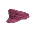 thumbnail image 1 of Women’s Quilted Baker Boy Cap Newsboy Hat Burgundy, 1 of 1
