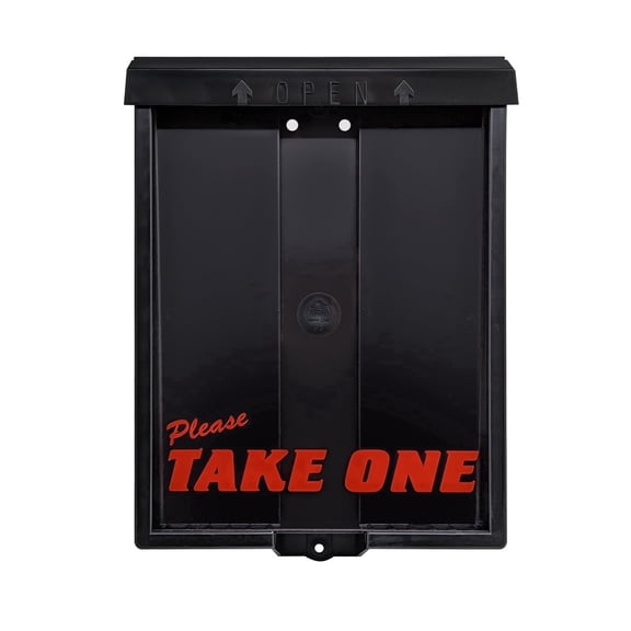 Outdoor Real Estate Brochure Box with Snap Shut Lid, Take One Document Holder Holds 100  8.5x11 Documents, Flyers, Literature and Other Outdoor Marketing Needs