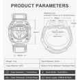 thumbnail image 6 of Watch for Men, Men's Digital Military Sport Watch Date Multi-Function LED Alarm Stopwatch., 6 of 7