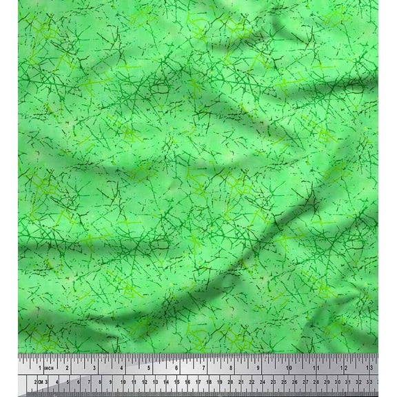 Soimoi Cotton Duck Fabric Tie & Dye Texture Printed Fabric 1 Yard 42 Inch Wide