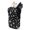 Black Paw Print, variant on SEANATIVE Zipper Glasses Case with 2 Compartments, Neoprene Double Eyeglasses Pouch Water-resistant Lightweight Eyewear Holder Bag Glasses Pouch for Men Women, Blue Rose Floral