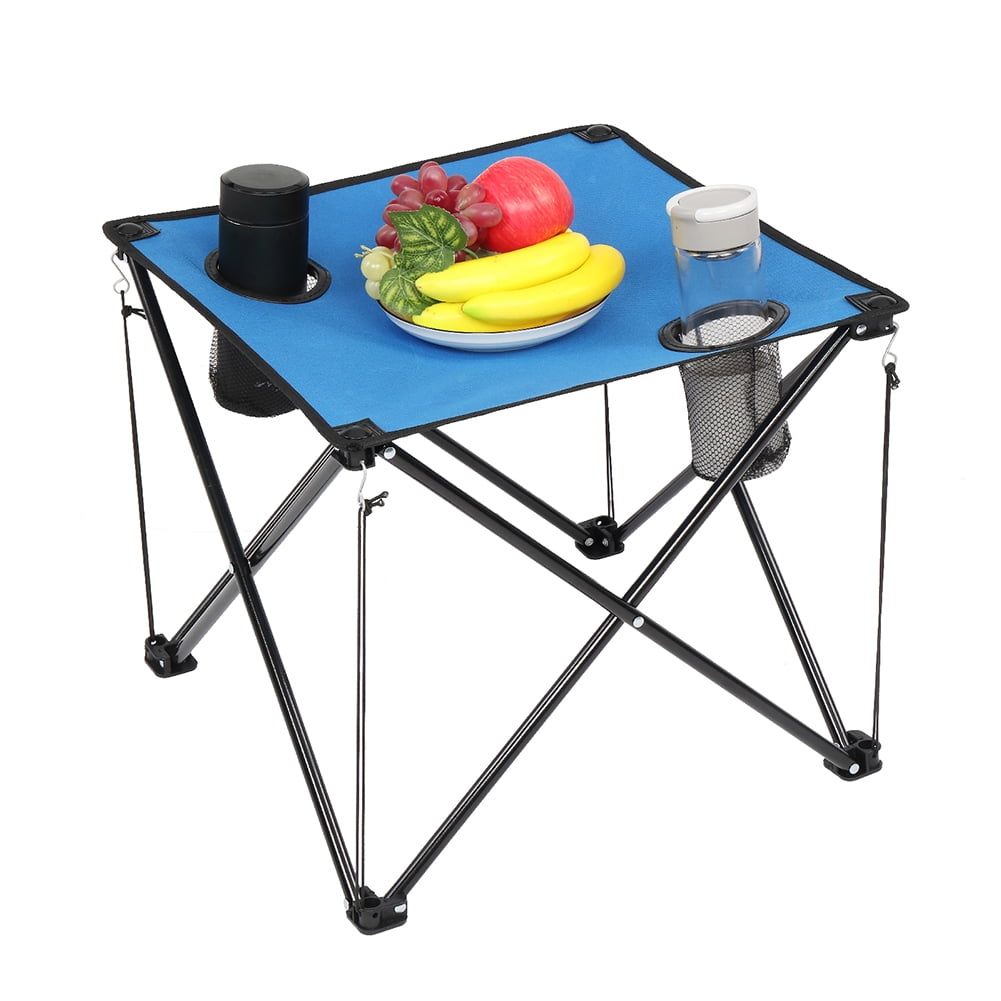Private Jungle Mini Portable Folding Oxford Cloth with Carry Bag Steel Square Outdoor Folding Table Blue Private Jungle Mini Portable Folding Oxford Cloth with Carry Bag Steel Square Outdoor Folding Table Blue