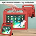 thumbnail image 5 of LTROP Kids Case for iPad 6th/5th Generation - iPad 9.7-Inch Case 2018/2017, iPad Air 2 Case for Kids, Built in Screen Protector, Shockproof Handle Stand Case for iPad 6th/5th Gen/Air 2/Air 9.7, Red, 5 of 8