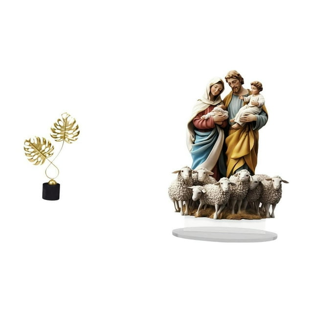 Figura De Hoja De Hierro, Escultura Acrílica, Adorno De Mesa único, Obra De Arte Coleccionable, Regalo Para Escritorio, Armario, Decoración Del Hogar, Navidad, Inauguración De Casa.