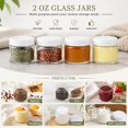 thumbnail image 3 of TOPZEA 30 Pack Small Glass Jars with Lids, 2 Oz Round Clear Straight Sided Canning Jars Spice Jars Mason Jars Food Container for Cream, Lotions, Oint, 3 of 9