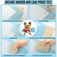 thumbnail image 5 of Dog and Puppy Training Pads, Potty Pads, Dog Pads Diapers Leak-Proof 6-Layer Pee Pads with Thicker Materials with Quick-Dry Surface for Potty Training - S Size - 13 x 18 inch for Small Dogs, 5 of 8