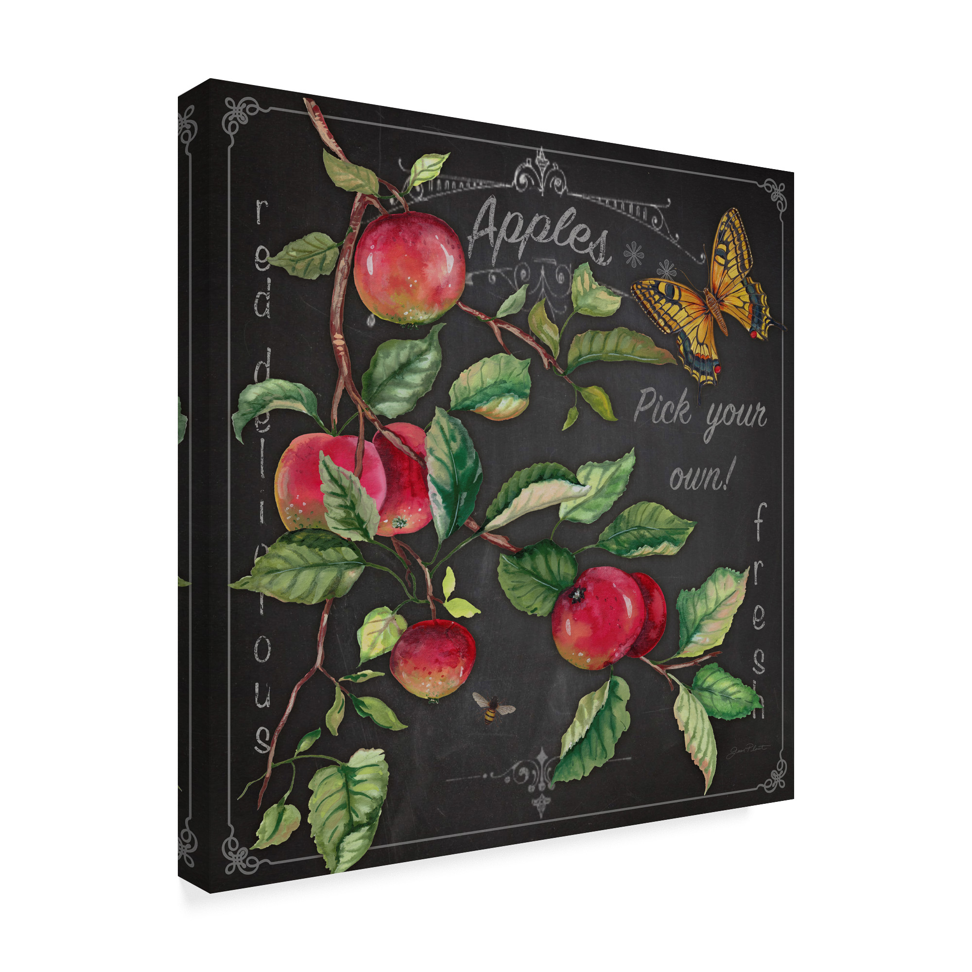 Trademark Fine Art 'Apples Hanging' Canvas Art by Jean Plout