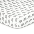 thumbnail image 3 of The Peanutshell Elephant Walk 8 Piece Baby Nursery Crib Bedding Set, Quilt, Crib Sheets, Crib Skirt, Changing Pad Covers, and Crib Mobile, 3 of 7