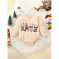 thumbnail image 2 of Seyurigaoka Christmas Baby Romper Tops Baby Girl Boy Bodysuits Winter Long Sleeve Round Neck Cartoon Print Jumpsuit Casual Kids Playsuits, 2 of 9
