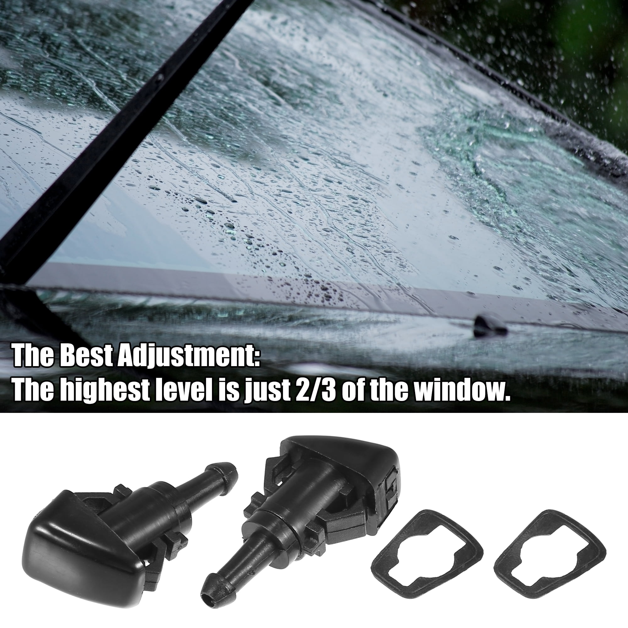 Unique Bargains Windshield Wiper Washer Nozzle Kit for Chrysler 300C