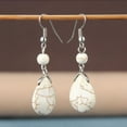 thumbnail image 2 of fenteer 5xTemperament Texture Turquoise Earrings Bridal Dangle Drop Ear Rings White, 2 of 8
