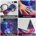 thumbnail image 3 of Gukieu Cosmic Cat Psychedelic Journey Print Dust-proof Floor Mats, Water-absorbent and Non-slip Flannel Door Mats 16x24in, Home Decoration Suitable for Kitchen, Bathroom, Garage, 3 of 7