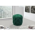 thumbnail image 4 of Meridian Furniture Harper Contemporary Velvet Ottoman/Stool in Green, 4 of 4