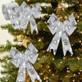 thumbnail image 5 of HomeKingdee 1pcs Christmas Tree Decoration Ribbon Colorful Satin Ribbons for Christmas Trees 2m Silver Decorative for Wedding Party Present Wrapping, 5 of 6