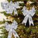 thumbnail image 5 of Silvery Glitter Cloth Christmas Ribbon Silvery Powder Decorative Bow Material Christmas Side Weaving Ribbon Decoration 2m, 5 of 6