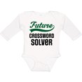 thumbnail image 3 of Inktastic Future Crossword Puzzle Solver Boys or Girls Long Sleeve Baby Bodysuit, 3 of 5