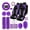 Purple, variant on 35-Piece Car Seat Cover Set With Steering Wheel Cover, Cup Holder Coasters, Shoulder Pads, And Accessories - Polyester Fabric Interior Decor Kit Without Filler,Pink Car Stuff