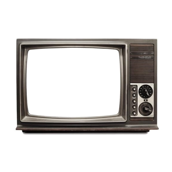 9.5" Round Old School Tv Edible Image Cake Topper By TNCT