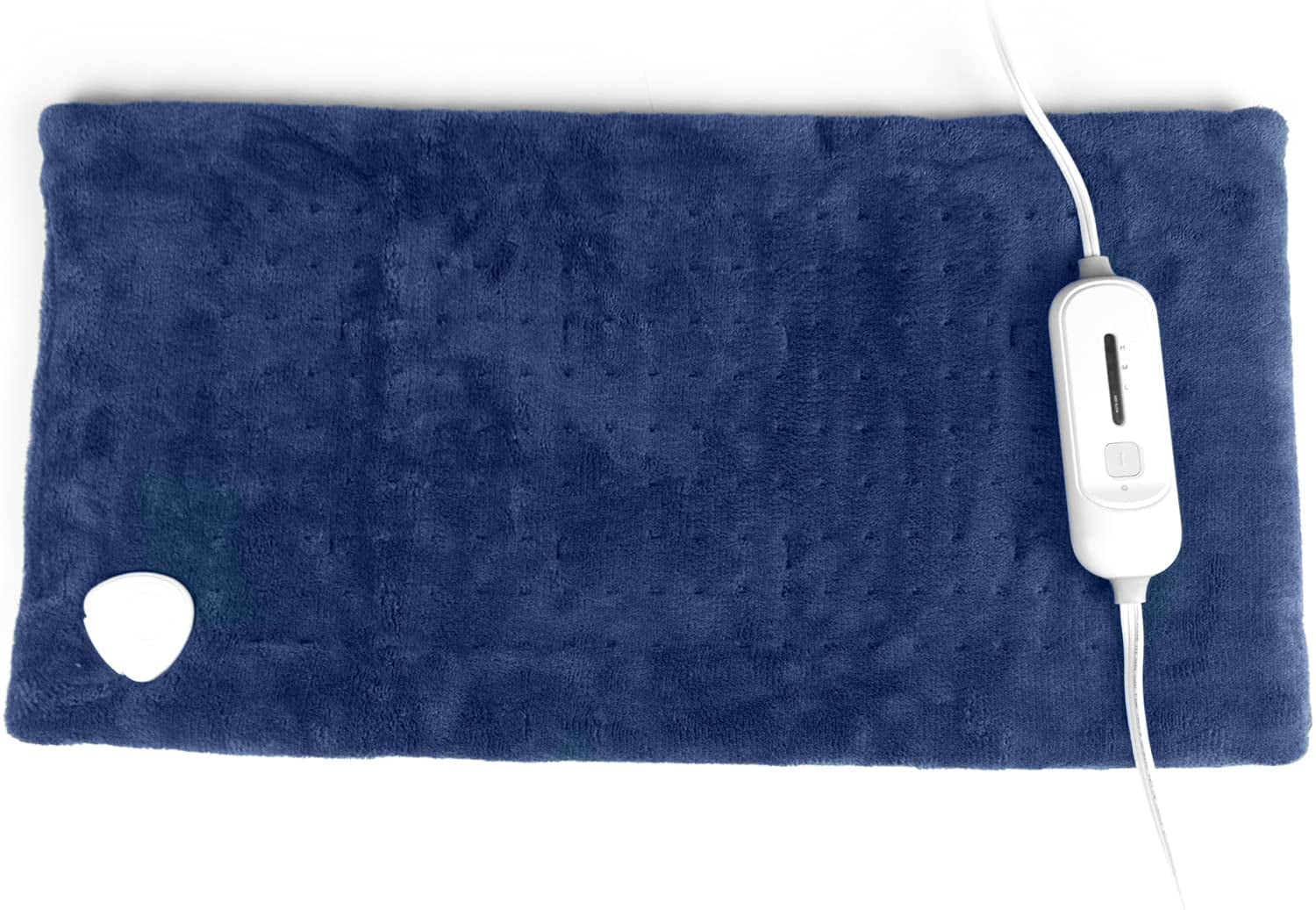 SUNAID Weighted King Size Large Heating Pad 12&quot; x 24&quot; (NAVY)