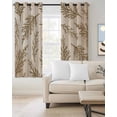 thumbnail image 2 of Brown Tree Branches Blackout Curtains for Bedroom Living Room Darkening Curtains 63 Inches Long Vintage Nature Brown Ombre Window Curtain 2 Panels Set Window Treatment Grommet Drapes 42"x63", 2 of 9
