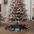 thumbnail image 5 of Salouo Mystical Black Cat Fireflies Christmas Tree Skirt 48" Farmhouse Christmas Decorations Snowman Xmas Tree Skirt Tree Mat for Holiday Party Decor, 5 of 8