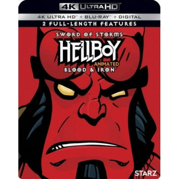 Hellboy Animated: Sword of Storms / Blood & Iron (4K Ultra HD   Blu-ray), Starz / Anchor Bay, Action & Adventure