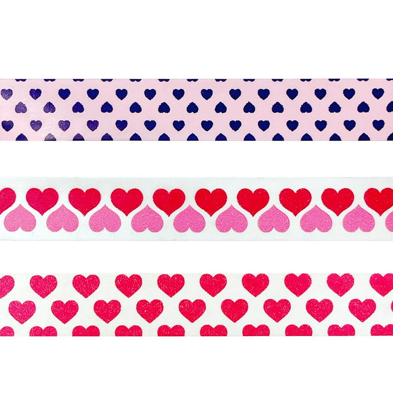 Printable Washi Tape White Transparent, Printable Pastel Color Washi Tape  Heart Valentine, Washi Tape, Tape, Valentine PNG Image For Free Download