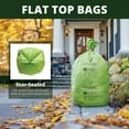 thumbnail image 3 of Simply Bio 55 Gallon Compostable Trash Bags Flat-Top, Heavy Duty Extra Thick 2 Mil, 208.2 Liter, 12 Bags, Large Lawn and Yard Waste Bag, ASTM D6400, US BPI and OK Compost Home Certified, 3 of 7