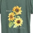 thumbnail image 3 of Instant Message - Hello Sunflower Short Sleeve Graphic T-Shirt, 3 of 6