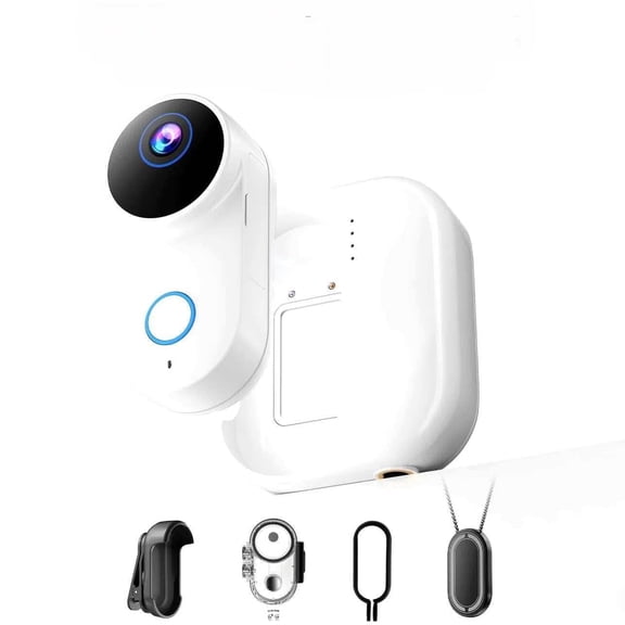 NUISK 4K Action Camera, with Charging Dock and 32GB Memory Card, IP68 Waterproof Wearable Camera, Magnetic Mount—Ideal for Outdoor Sports