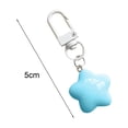 thumbnail image 6 of Mightlink Star Pendant Keychain Macaron Color Keyring Wallet Charm Handbag Decoration Family Thanksgiving Halloween Pendant, 6 of 7