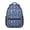 Football Text Blue, variant on Football Icon Darkblue Pattern Backpack for School, Cute School Bag with Adjustable Shoulder Straps and Padded Back, 15.3"x11"x6.7"