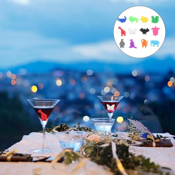 HONITANO Cup Silicone Labels Eco-Friendly Wine Decorative Accessories for Glass Marking