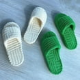 thumbnail image 3 of Zhaomeidaxi 1 Pair Women's Soft Indoor Slippers Open Toe Cotton Slip on Home Shoes House Slippers, 3 of 7