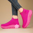 thumbnail image 6 of Breathable Knit Fur Lined Winter Work Gym Trainers Sneakers for Women and Men Stylish, 6 of 14