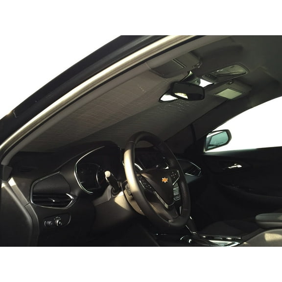 HeatShield, The Original Windshield Sun Shade, Custom-Fit for Chevrolet Malibu Sedan w/ Sensor 2016, 2017, 2018, 2019, 2020, 2021, Silver Series