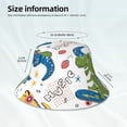 thumbnail image 4 of Daiia Dinosaur Pattern Bucket Hat - Trendy Cotton Sun Hat for Beach, Golf, Fishing - Fun Outdoor Vacation Boonie for Men and Women, 4 of 9