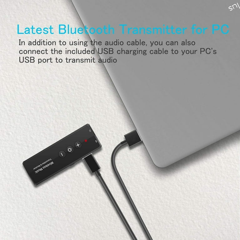 Omnitronic BDT-5.0 adaptateur audio Bluetooth 5.0 3-en-1 ave