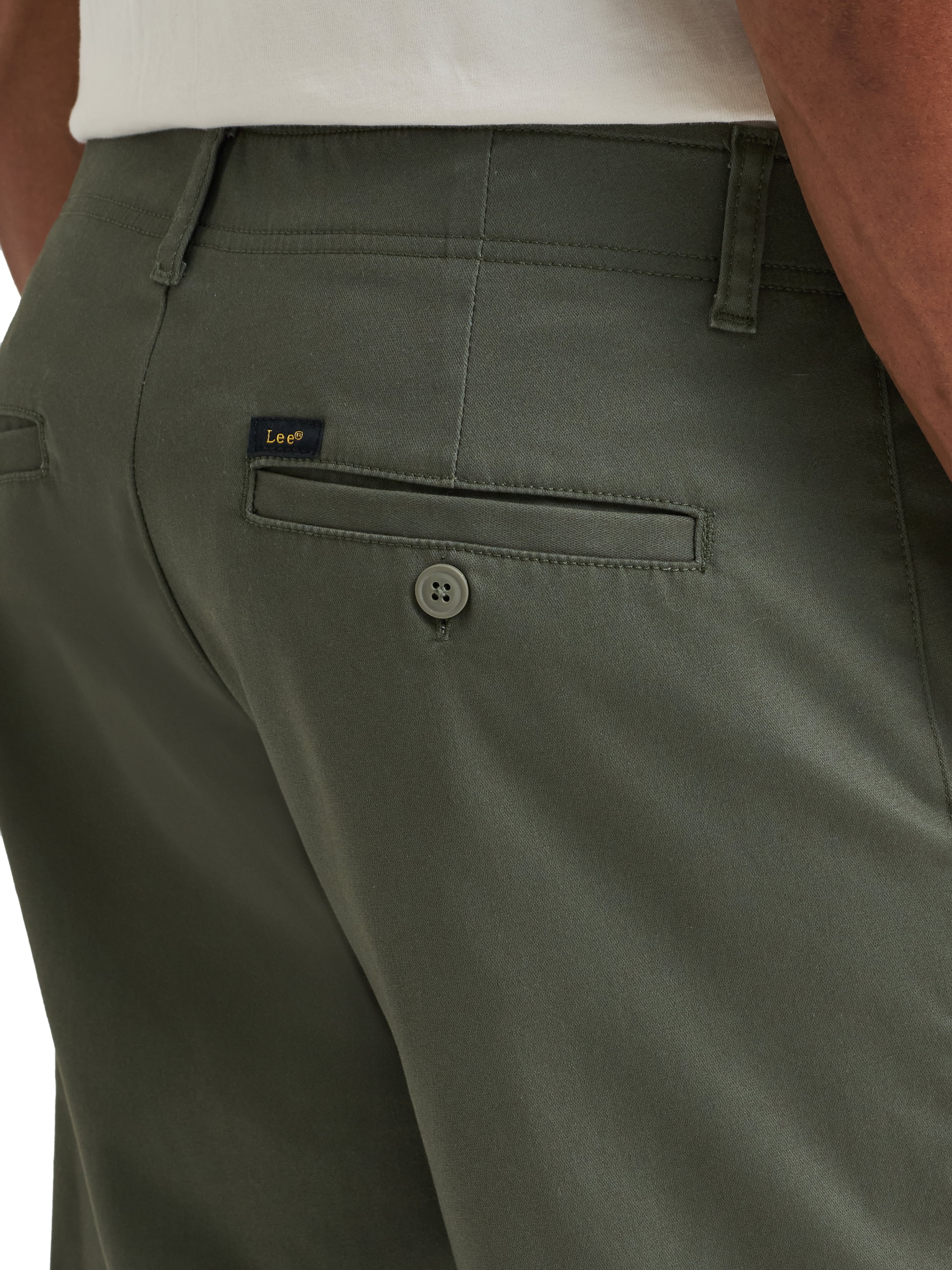Lee® Men's Extreme Motion Flat Front Slim Straight Pant with Wrinkle Resist