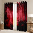 thumbnail image 2 of Feelyou Jungle Nature Scenery Curtains Pack of 2 (42x84 Each) for Adult, Red Natural Pine Tree Curtains Blackout, Countryside Bedroom Curtains, Curtains and Drapes Home Decor, 2 of 6