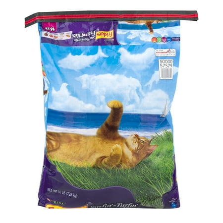 Purina friskies surfin' & turfin' favorites dry cat food, 16 lb