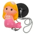 thumbnail image 1 of Shisuyan Bathtub Stopper Rubber Washbasin Stopper Drain Stopper Plug Mermaid Drain Stopper Plug with Chain, 1 of 8
