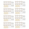thumbnail image 1 of 16 mm Stainless Steel Mirror Nails Screw Cap (64 Pieces),64 x mirror nails,silver, 1 of 8