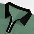 thumbnail image 6 of COSFO Mens Polo Shirts Casual Golf Short Sleeve Quarter Zip Shirts Collared Solid Pullover Classic Fit with Pocket Tops, 6 of 9