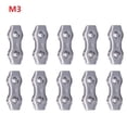 thumbnail image 1 of Lefu 10PCS Wire Rope Clamp Rope Connector Duplex Clamp Stainless Steel for Wire Rope, 1 of 8