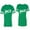 Men Green / Women Green, variant on To Infinity And Beyond Matching Couple Cotton Jerseys (Men Green / Women Black) (Men S / Women S)