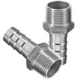 thumbnail image 1 of HEALEEP 2 Pcs Raccord de Tuyau en Acier Inoxydable pour Divers Scénarios et Tuyau d'Air, 1 of 8